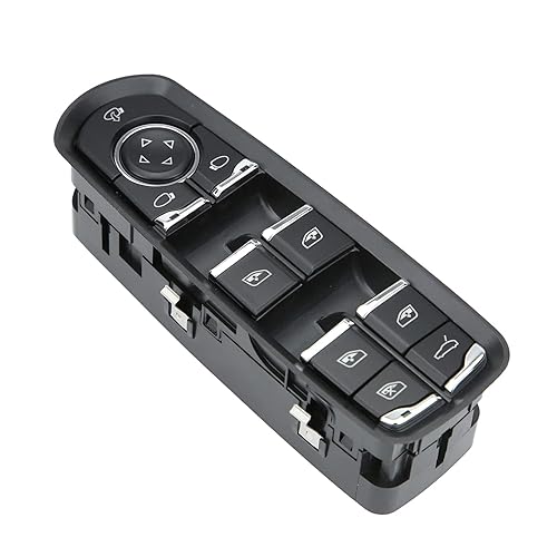 Interruptor de elevalunas eléctrico Control maestro 7PP959858RDML compatible con Porsche Cayenne Porsche Panamera 2010-2015