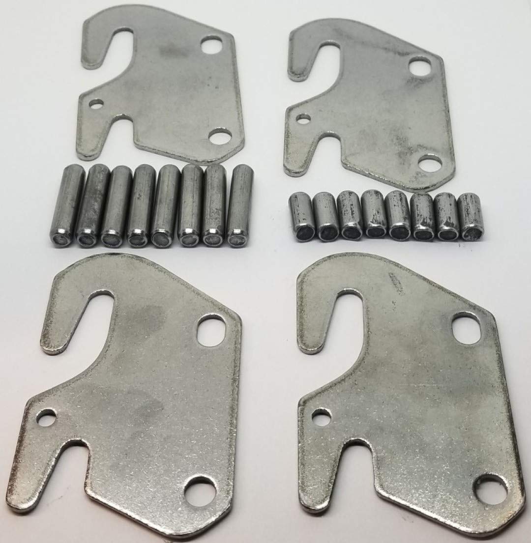 Steel Bedfast Kit 4 Steel Bed Rail Fasteners Pins hook frame stamping hanger