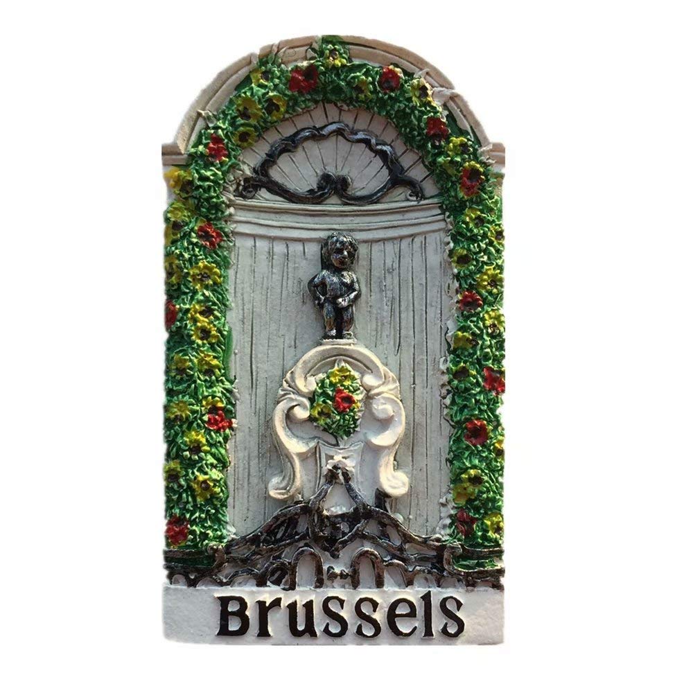 Weekino Multi Color Brussels Belgium Magnet 3D Resin Fridge Magnet Souvenir Travel City Collection