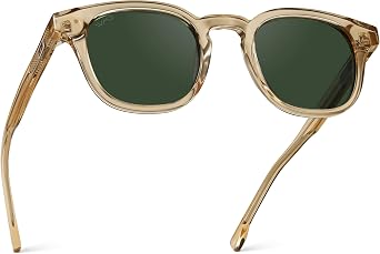 WearMe Pro Clark Mens Polarized Sunglasses, Retro Keyhole Square Design