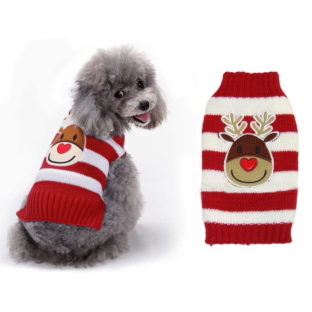 Dog Sweater Turtleneck Knitted,Dog Clothes for Small Medium Dog,Cute