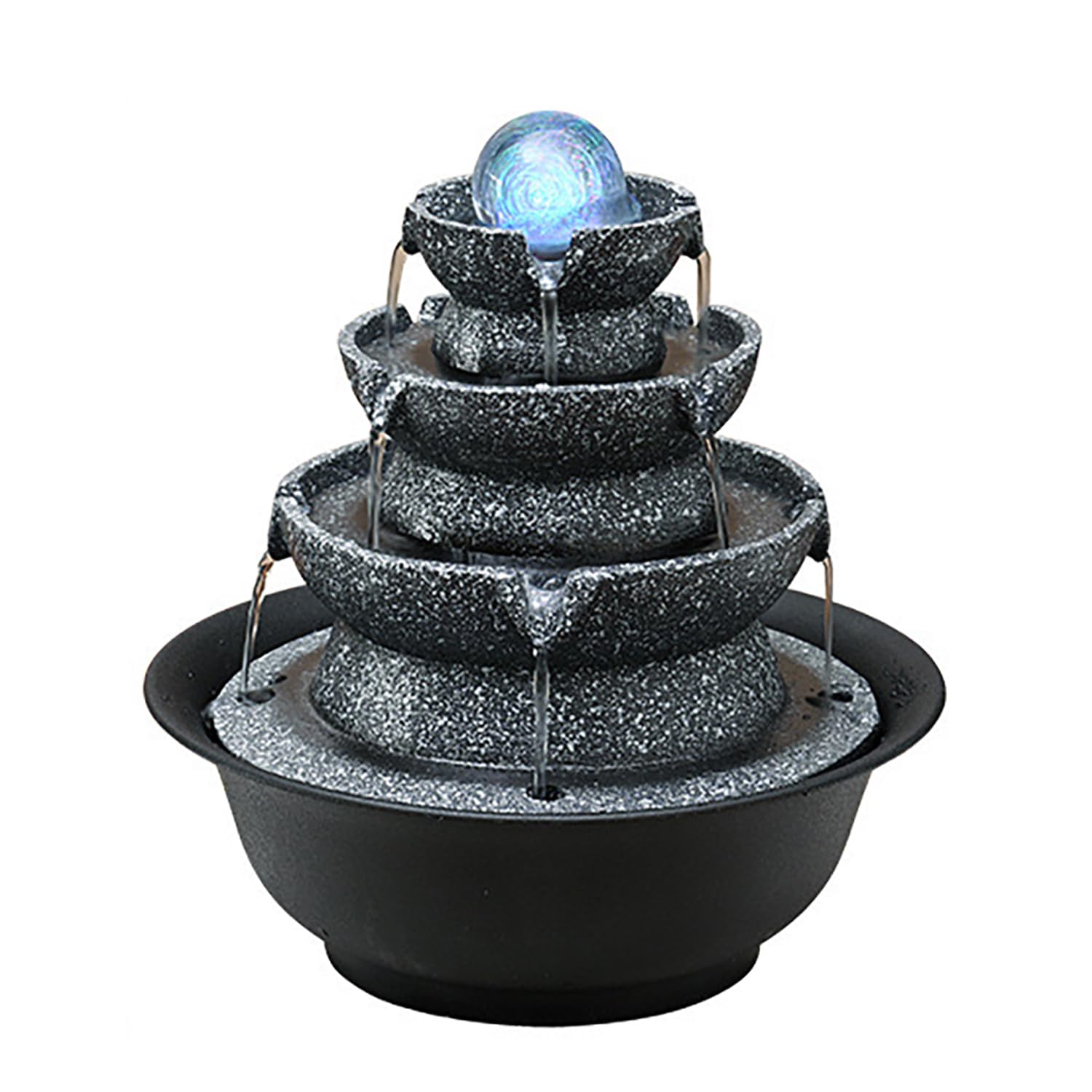 クリスタルファウンテン Amazon.co.jp: クリスタルファウンテン カラフルLEDライト付き