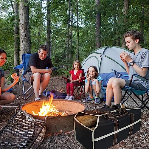 Voihamy Brennholztragetasche - Outdoor-Oxford-Stoff-Holzfeuerofen und Kamin-Geschenk - Holzfeuerofen-Kaminzubehör, großer Holzaufbewahrungshalter, robuste Holztragetasche – Bild 4
