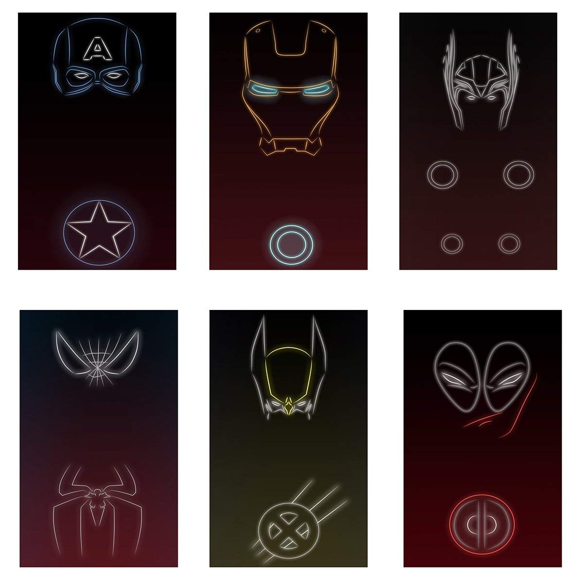 AD INFINITUM Marvel Wall Decor Posters 300gsm Matte Paper | Set of 6 | Size 9"x13" (Marvel Fourteen) (B08QVMVBMV) Amazon Price History, Amazon Price Tracker