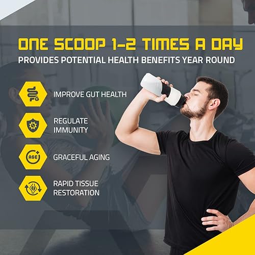 Miniatura 3 de Polvo de calostro bovino con inmunoglobulinas y lactoferrina – Apoya la salud inmune e intestinal, 100% calostro de primera calidad de ordeño, de