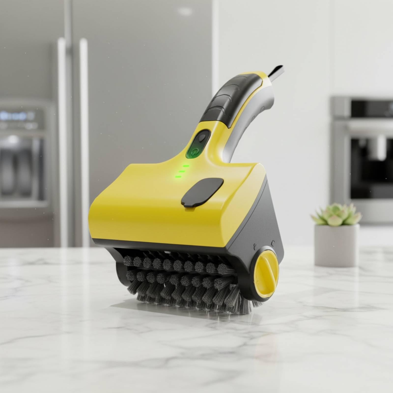 Cepillo Eléctrico de Limpieza Cepillo Fregadora Escobilla Herramienta con Cabezal PP Reemplazable y Mango Ergonómico para Azulejos Parrilla Cocina y Baño Adecuado para Hogar Exteriores Viajes