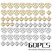 Aylifu 60pcs Heart Charms Tibetan Alloy Filigree Hollow Heart Love Charm Pendants for DIY Earring Bracelet Jewelry Crafts Making,2 Styles