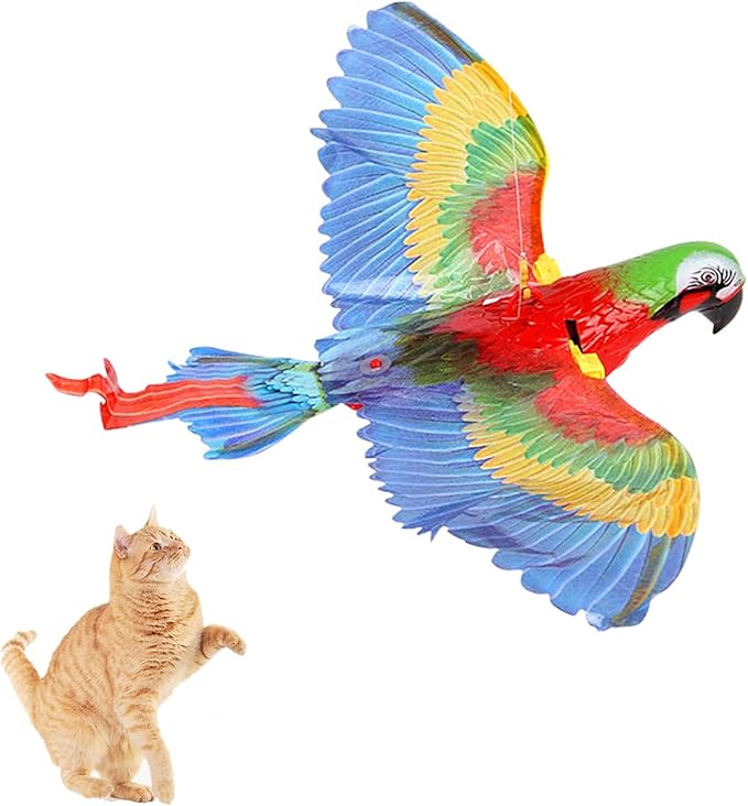 Electric Simulation Bird Interactive Cat Toy Flying Eagle