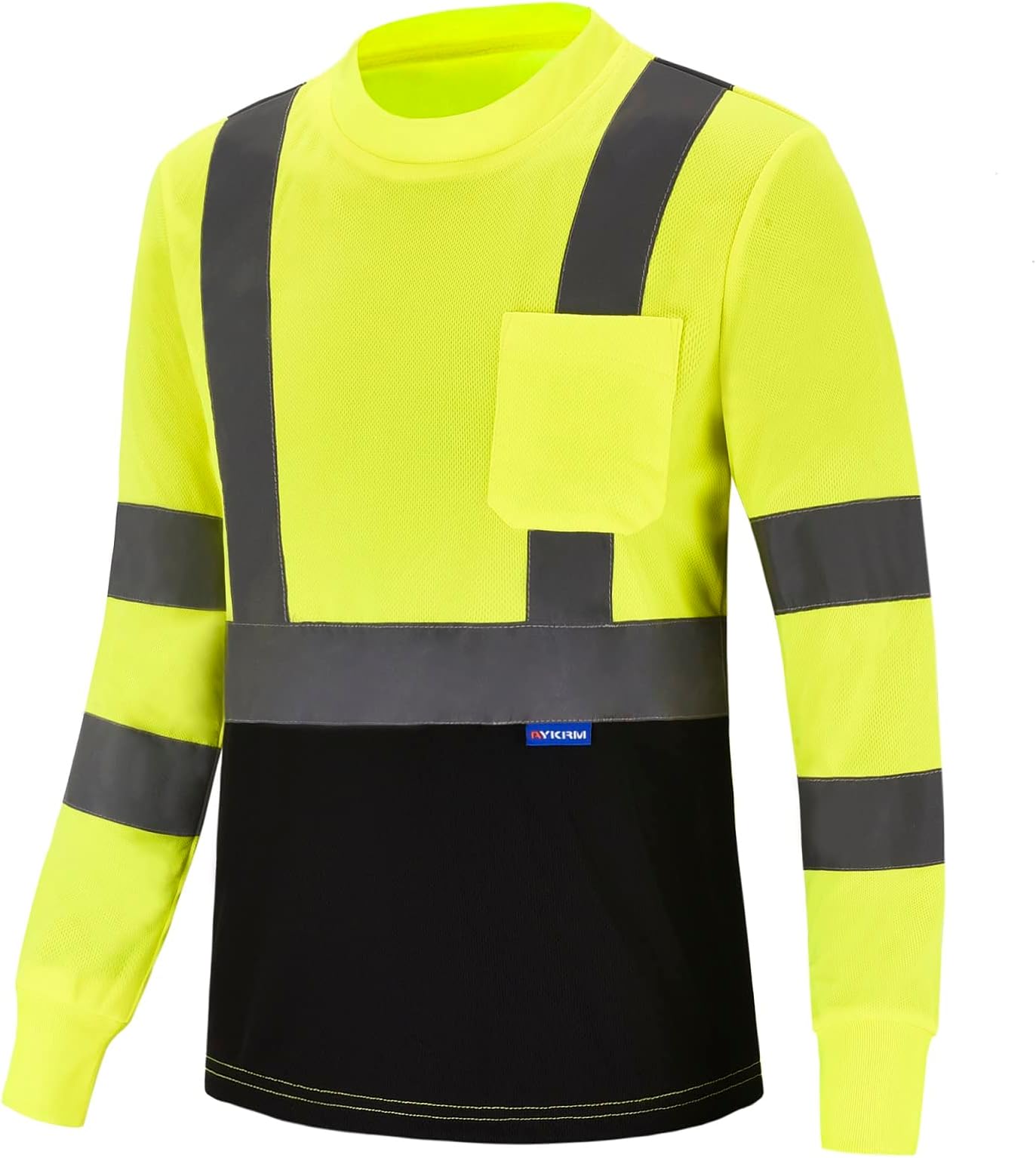 High Visibility hi vis Long Sleeve work T Shirt