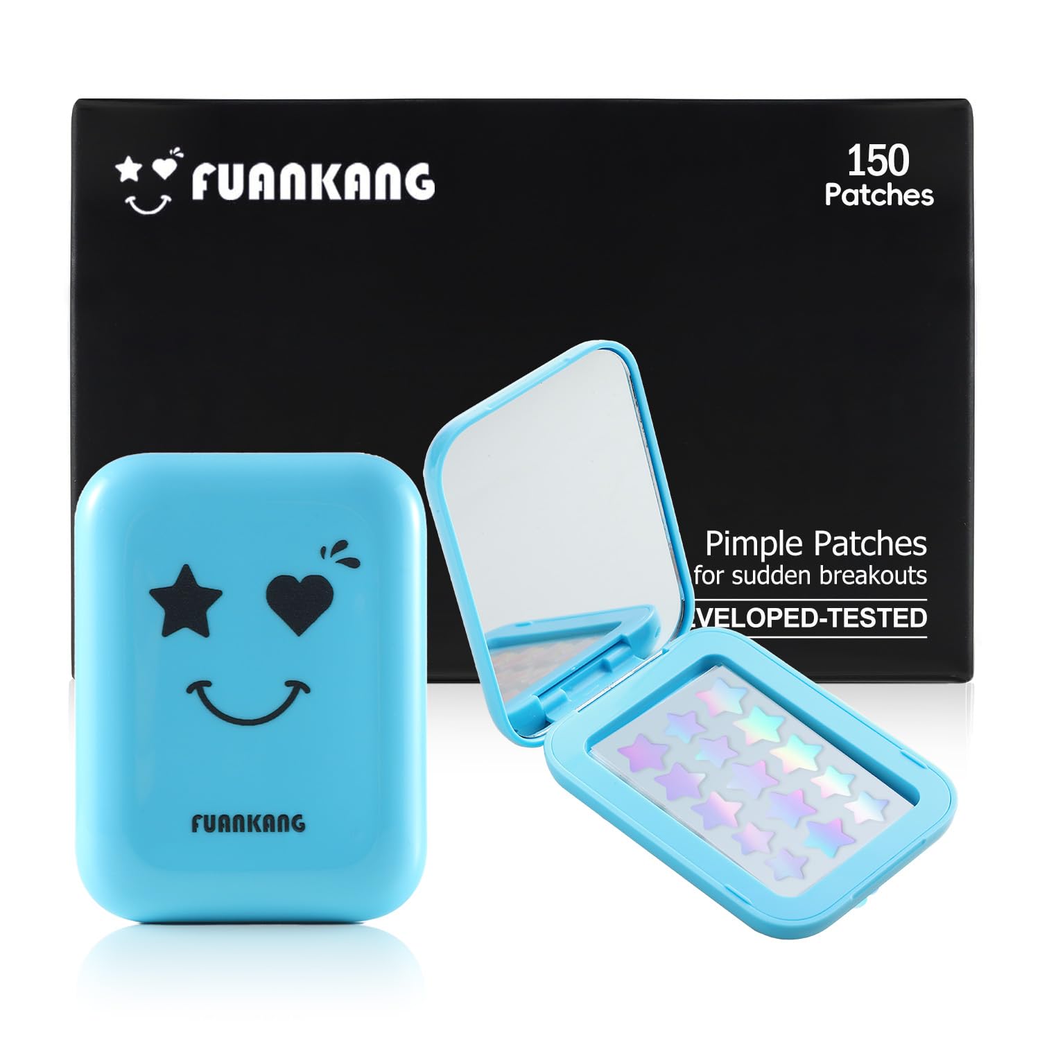 Pimple Patches for Face Various styles colors Large Hydrocolloid Pimple Patches 150 Count Pimple Patche Good for blemishes