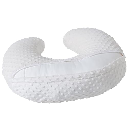 Miniatura 4 de Almohada de lactancia y posicionador corporal con funda de Minky de primera calidad para lactancia materna para bebés niños y niñas, almohada de