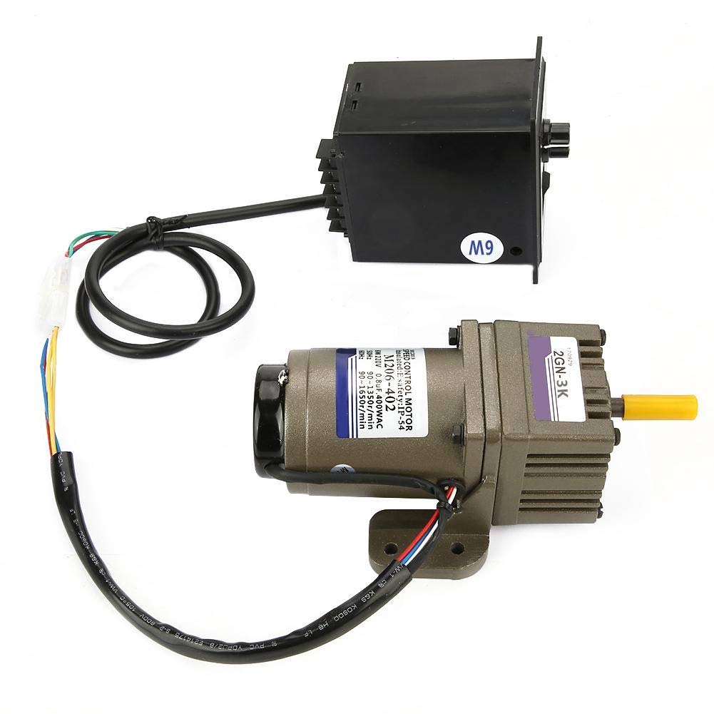 Elektrischer Getriebemotor, AC 220V 6W Einphasen-Asynchrongetriebemotor Verzögerung einstellbare Drehzahl(3K)