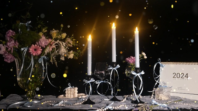 Image of KSWING Upgraded Real Wax LED Flameless Light Blue Taper Candles with Remote, 6 PCS Candlesticks Battery Operated 3D Flickering - 9.6 inch Long Realistic Fake Candle Sticks for Home /Wedding /Xmas Decor