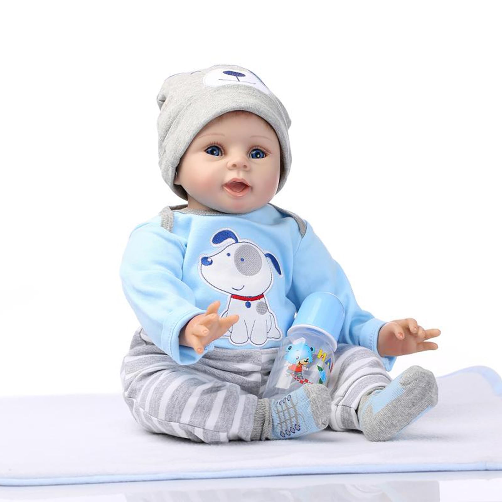 TYRUGD Reborn Baby Dolls Girl 22 inch 55cm That Look Real Handmade Newborn Baby Doll Silicone Vinyl Baby Lifelike Reborn Dolls Toy Xmas Gift - Image 4