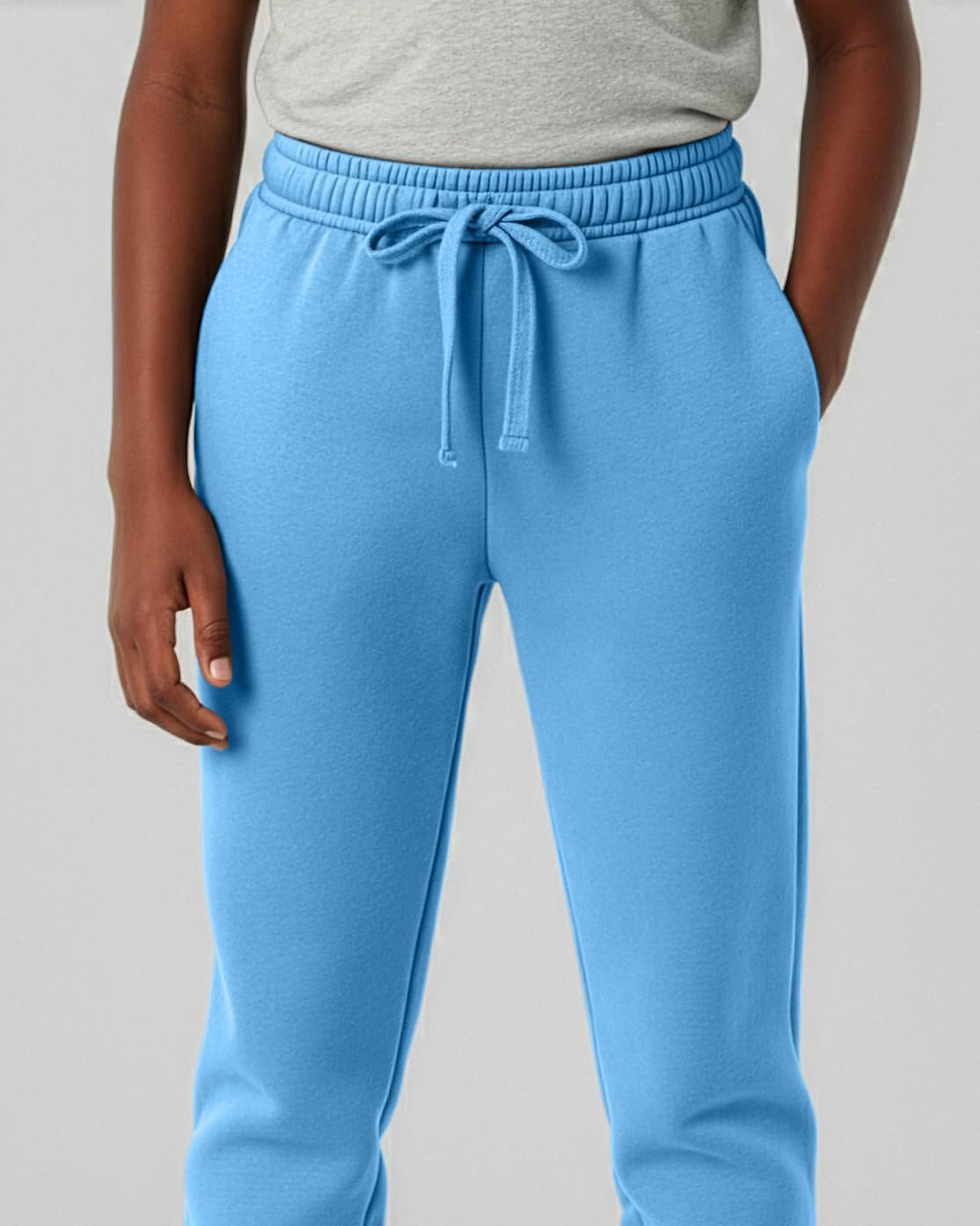 Real Essentials 3 Pack: Boys' Fleece Athletic Jogger Sweatpants - Kids Teens Active Athletic Pants with Pockets (Size 6-20) - Image 3