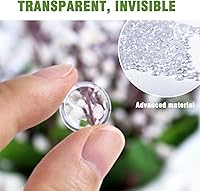 Vista 3 de Parachoques de puerta de gabinete de súper alta viscosidad -250 piezas de almohadillas adhesivas transparentes de 1/2 pulgada de diámetro