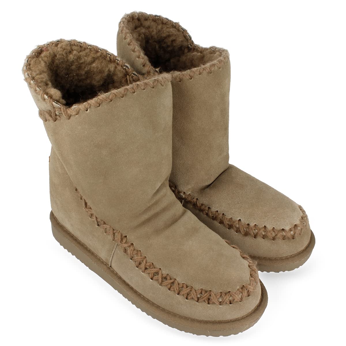 GIOSEPPO Botines Dorados de Estilo Australiano con cuña Interna para Mujer 42114