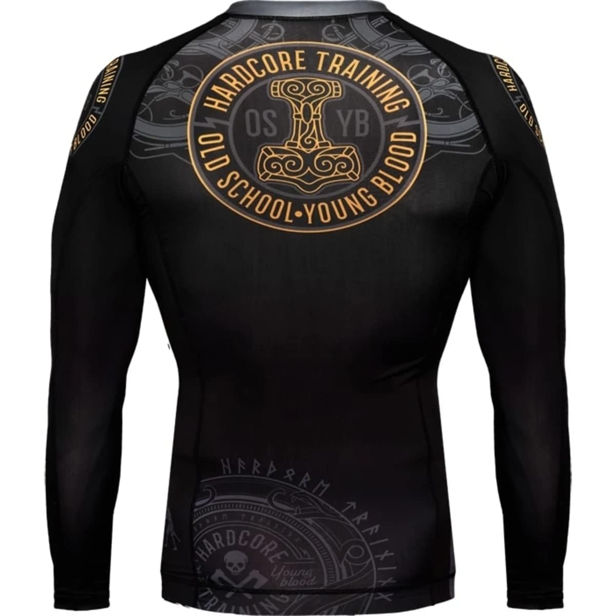 Hardcore Training Rash Guard Mężczyźni Kompresja Koszulka Długi Rękaw BJJ MMA No-Gi Obcisła Grappling Boks