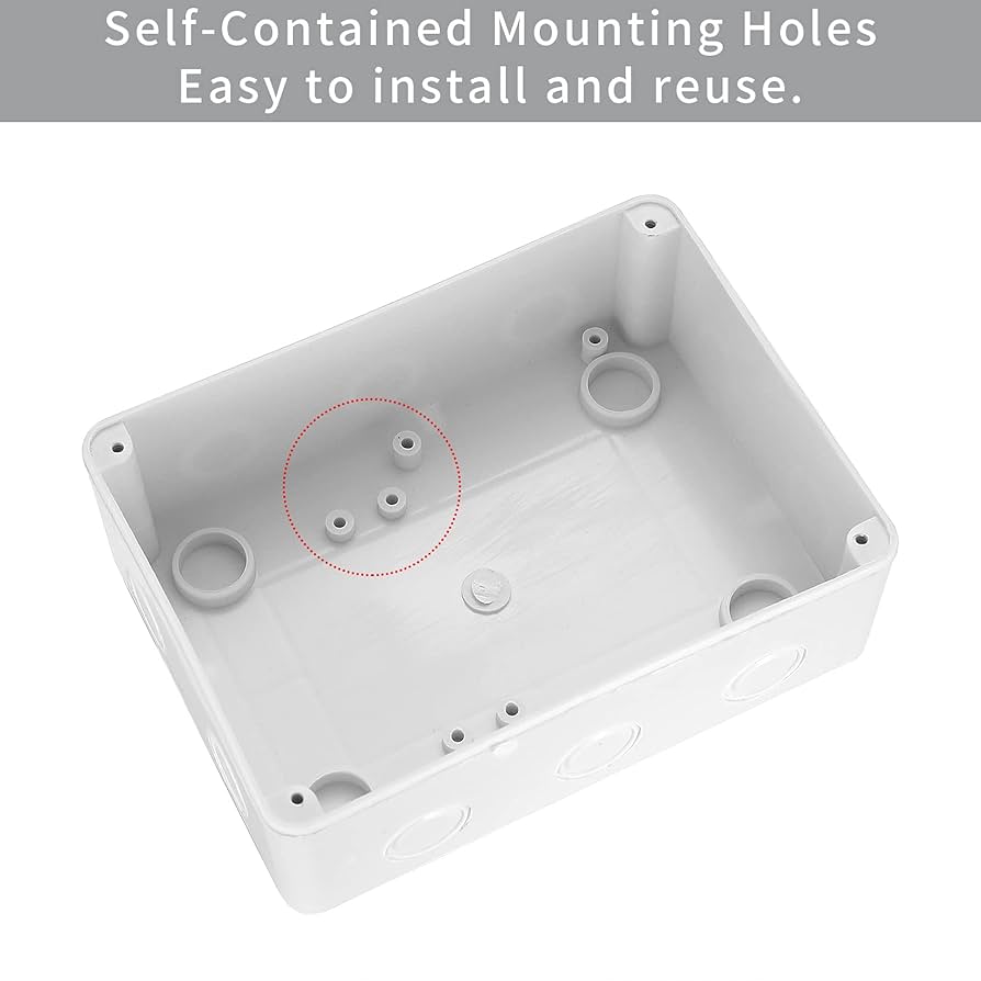 Tocretoare Outdoor Electrical Box, Steel Junction Box 16 X 12 X 8'', NEMA 4X Electrical Enclosure Box IP66 Waterproof & Dustproof, Universal