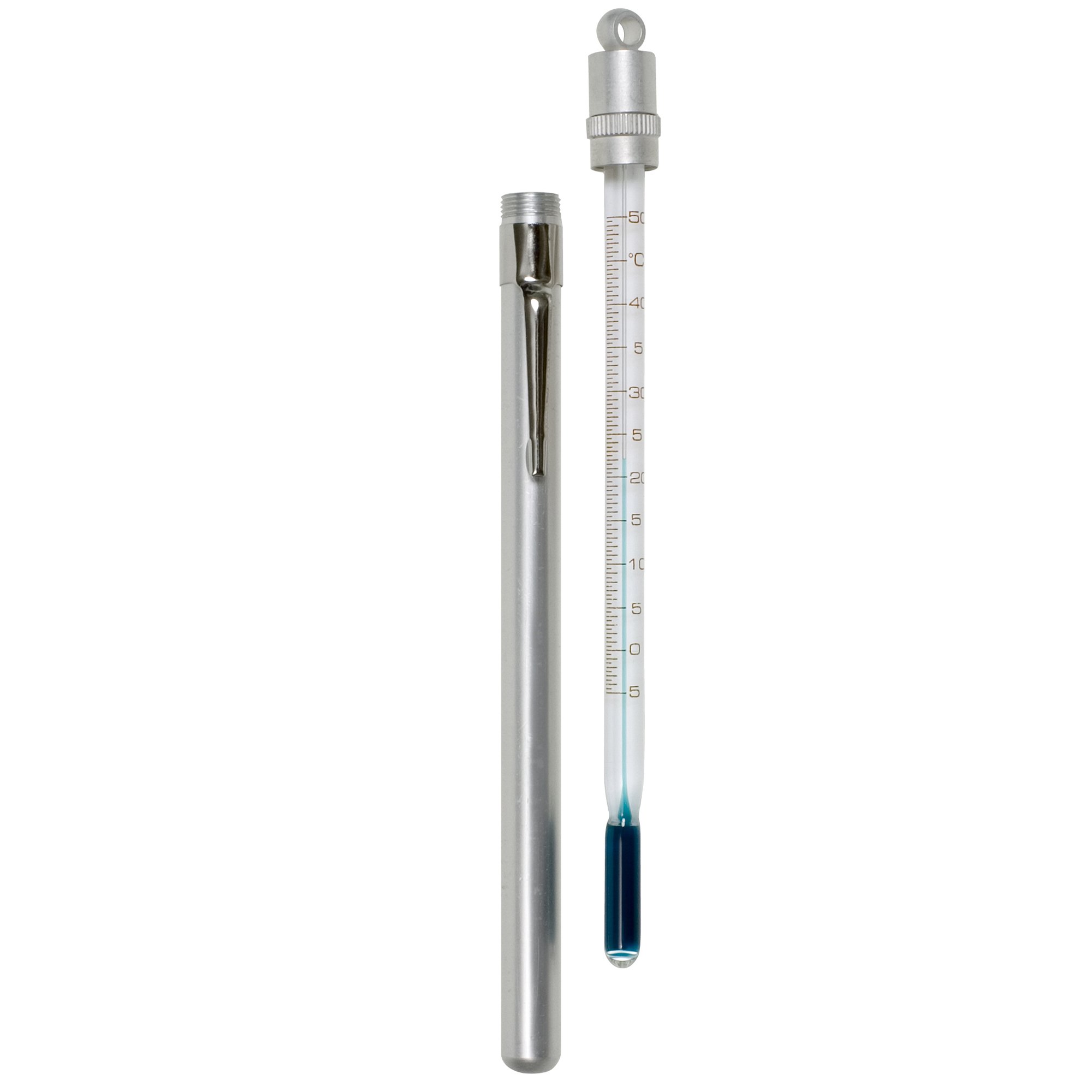 sp sciencewareH-B Enviro-Safe Liquid-In-Glass Pocket Thermometer; -5 to 50C, Closed Metal Case, Environmentally Friendly (B60570-1400)
