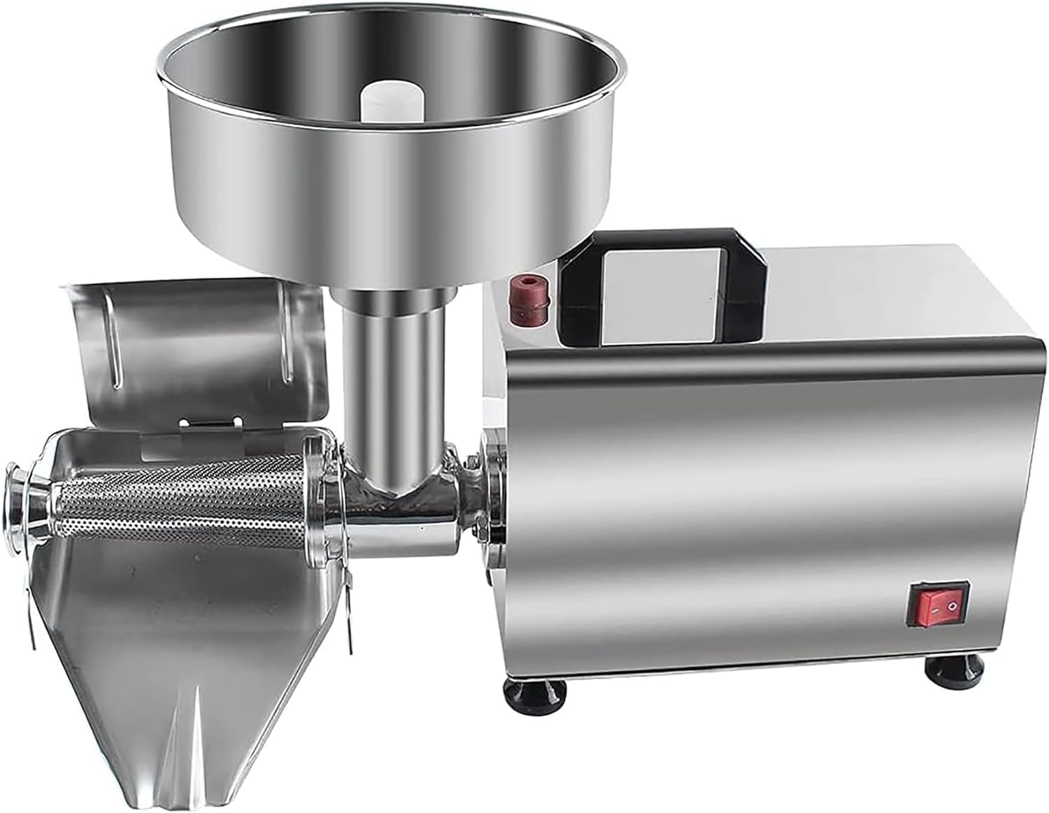 370W Electric Tomato Strainer Machine, Commercial Food Milling Press, Stainless Steel Squeezer for Jams & Sauces, High Efficiency Vegetable Juicer, Heavy Duty Kitchen Appliance