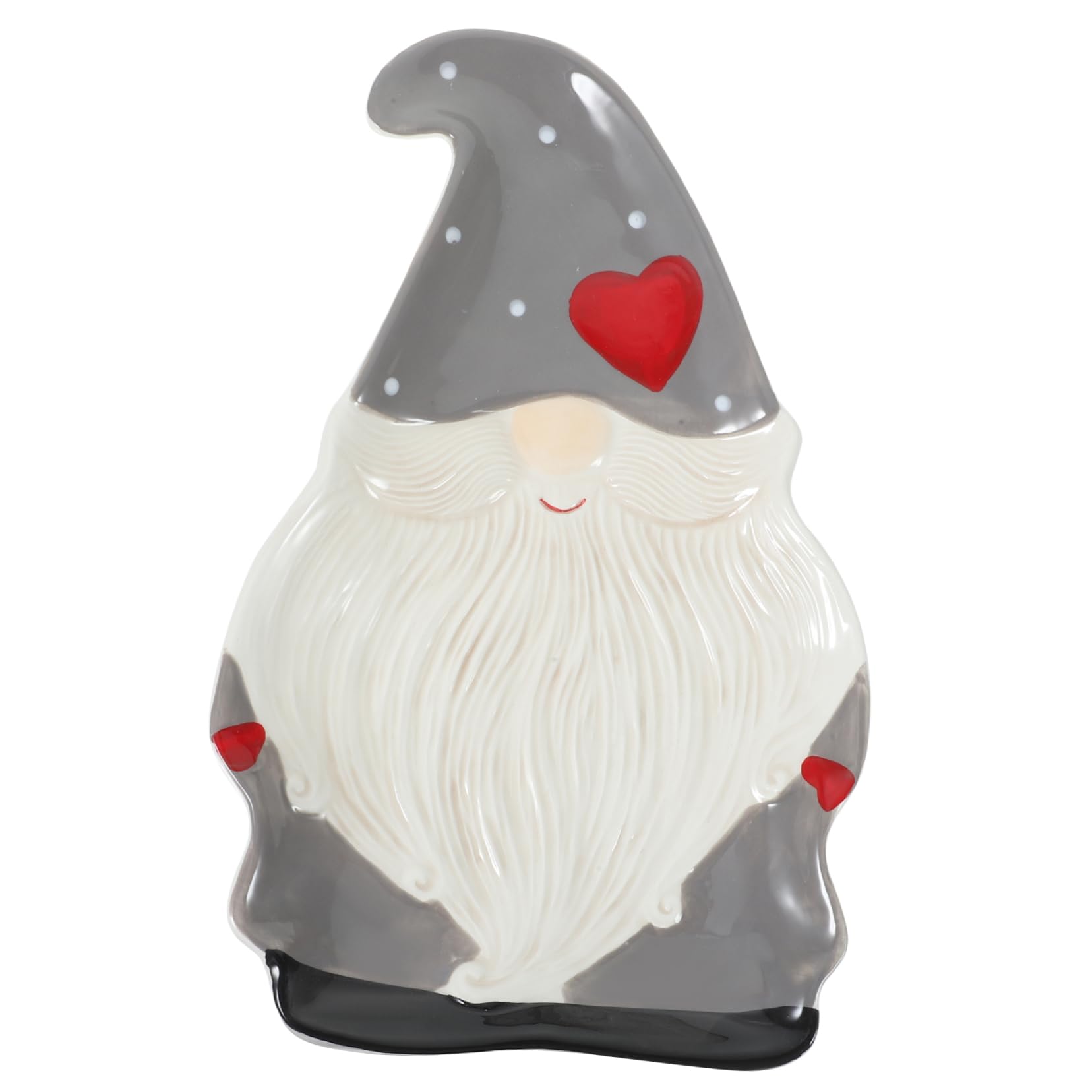 Assiettes de Noël en forme de pain d'épices en porcelaine, vaisselle de table Père Noël