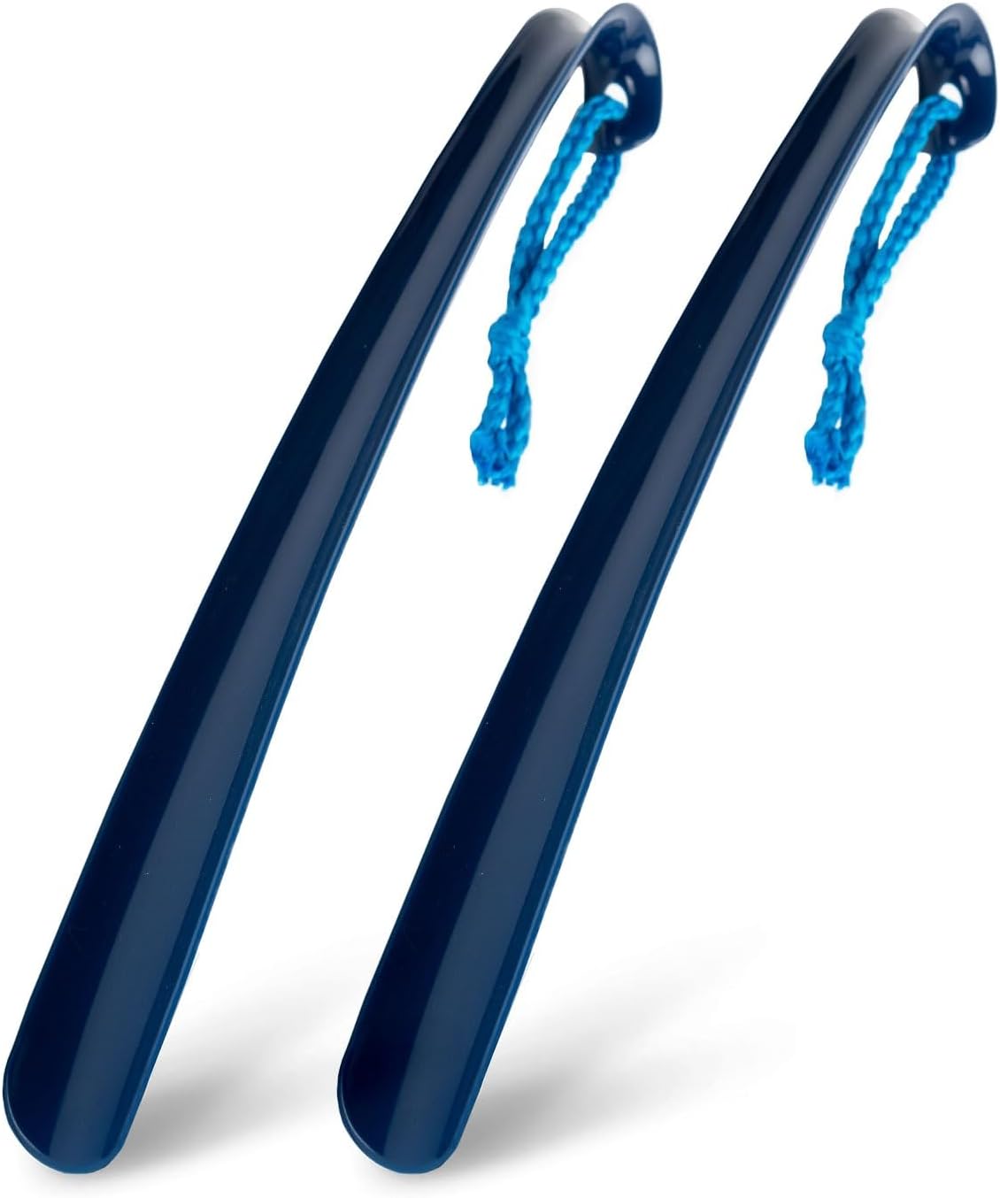 Blue Badge Shoe Horn, Extra Long Handled Navy Plastic Shoe Horn for Taking Boots on and off with Comfort Grip, Long Shoe horn for Men, Women