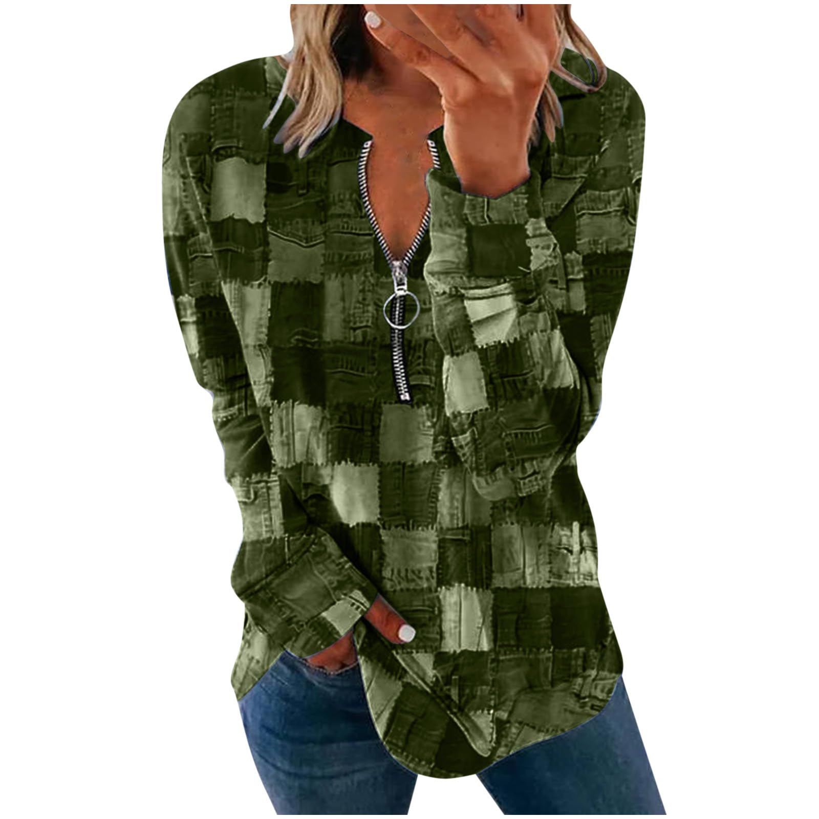 MRGIINRIWomens Tops 2023 Fall Fashion Solid Striped Loose Fit Pullover Shirts Dressy Casual Long Sleeve Crewneck Sweatshirts