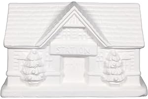 Christmas Village Train Station DIY Decor