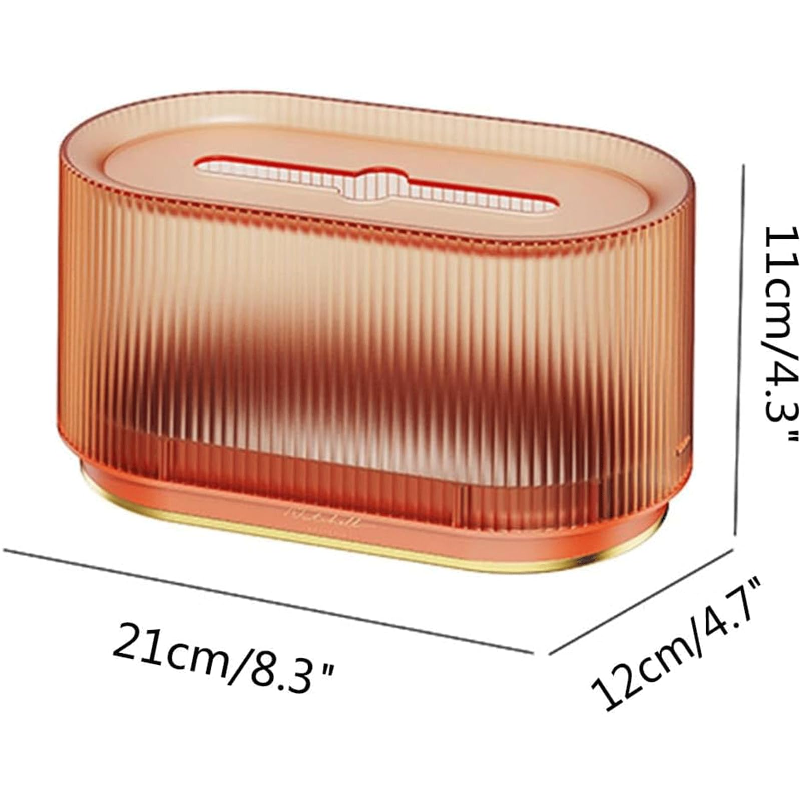 ZUMAHA Nuovo Copertura in Tessuto Trasparente Scatola Rettangolare in Tessuto Scatola Moderna in plastica per fazzoletti Toilette Comò Comodino Scrivania Copertura in Tessuto Scatola Portafazzoletti