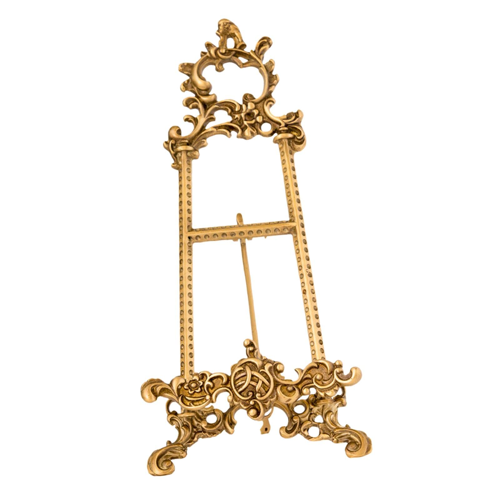Amazon.com: Vintage Plate Display Stand Brass Easel Picture Frame