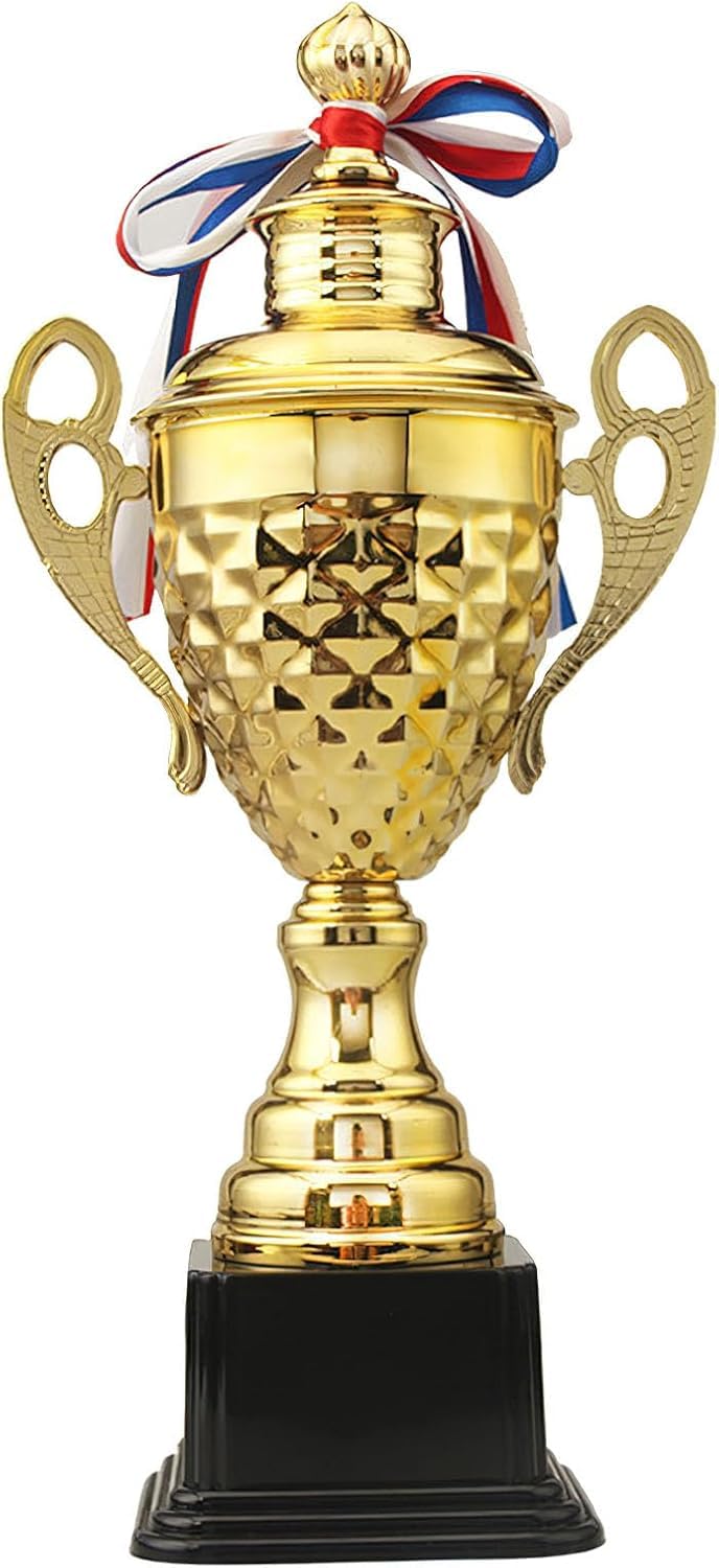 LYCN Trofeo vincitore d'oro, trofeo di Coppa grande 37 cm per tornei sportivi, competizioni, cerimonie e feste