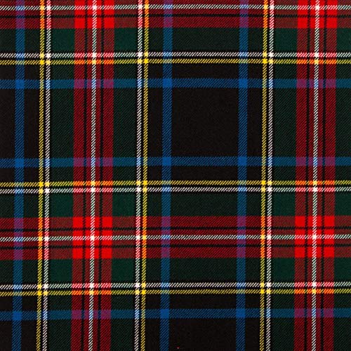 Tissu Stewart moyen 13 oz Noir Modern Tartan coupon 1m pour couture