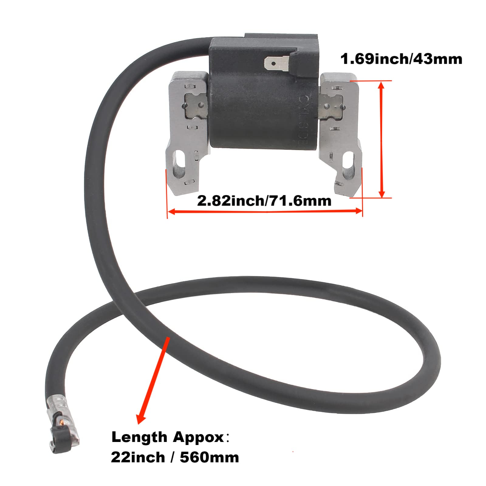 398811 Bobina di accensione modulo a stato solido compatibile con motori monocilindri verticali orizzontali Briggs e Stratton 298968 398265 395326 395492 293366 7HP-16HP