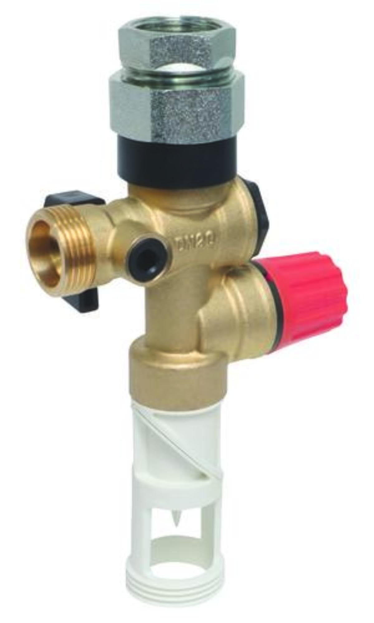 SOMATHERM FOR YOU - Gruppo di Doppia Sicurezza in Acciaio Inox Orientabile con Raccordo Dielettrico - Ideale per la Protezione contro l'Acqua Aggressiva - Garantendo Durata e Prestazioni