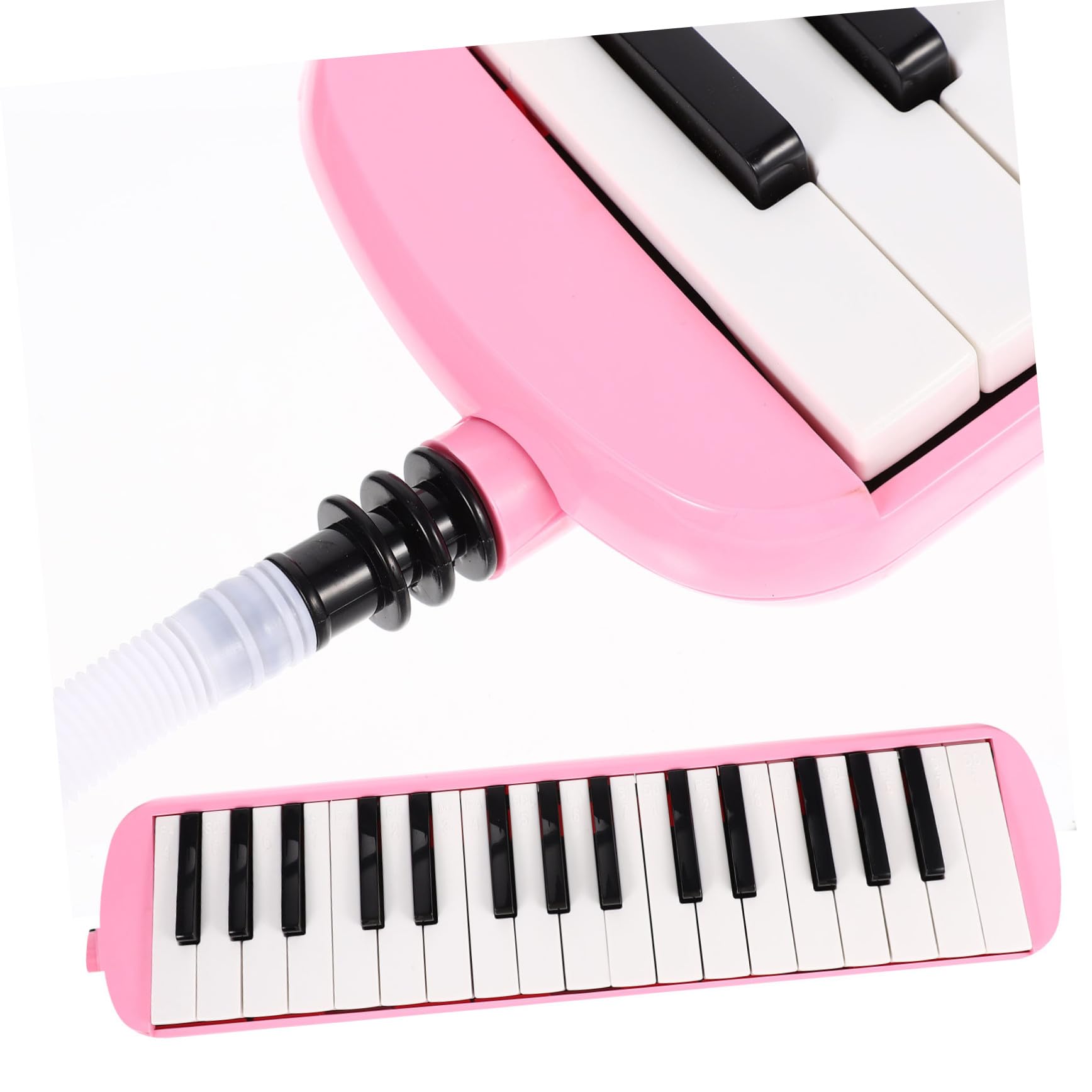Melodica Rosa 32 Tasti per Principianti e Adulti Bocchini | Abs Plastico e Nailon, Facile da Usare, Qualità Sonora Precisa, per Compleanno e Natale Bambini