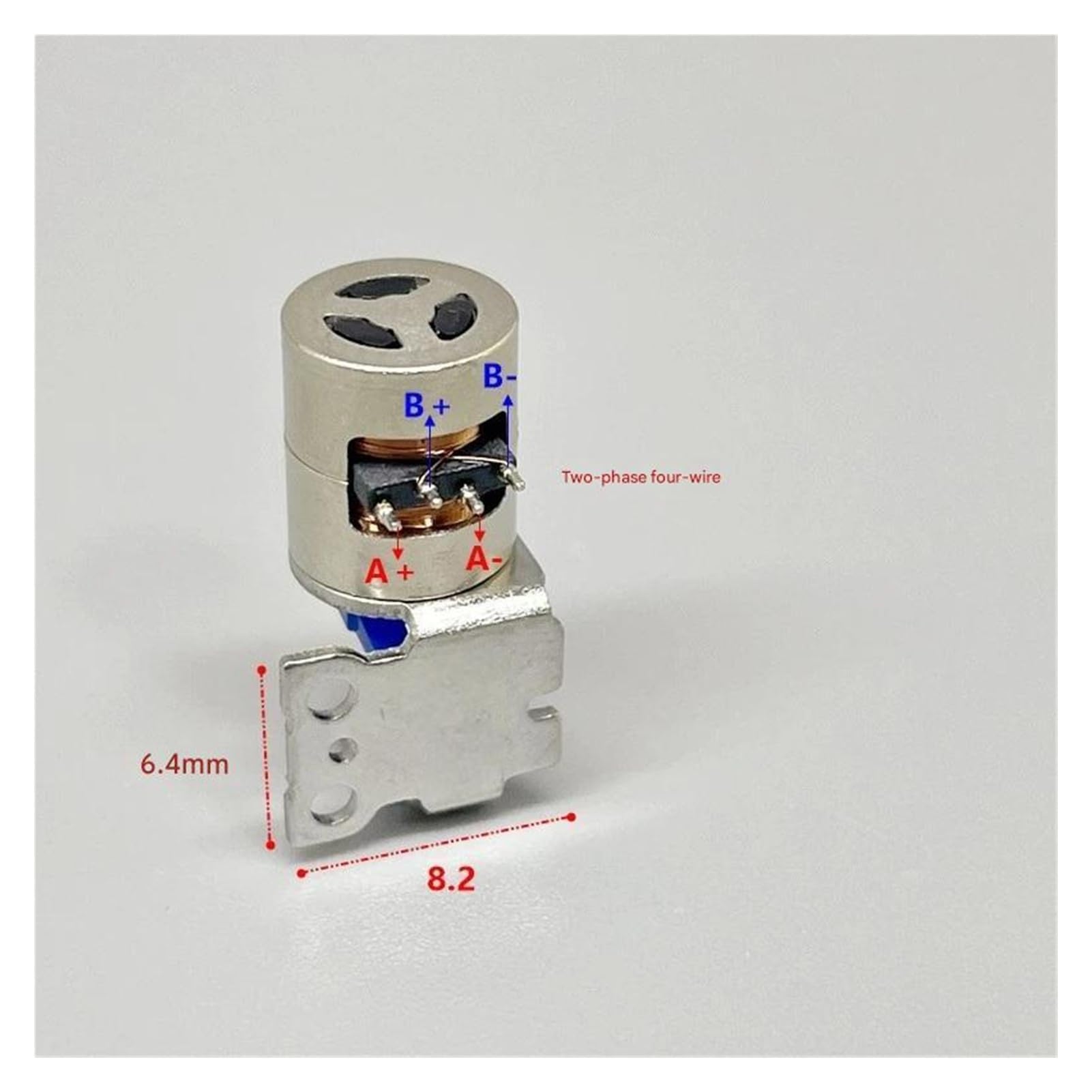 10/30/50 pezzi DC 3V-5V Mini Precious 6,5 mm di diametro Motore passo-passo Attuatore lineare da corsa 2 fasi 4 fili Parte di riparazione(50pcs)