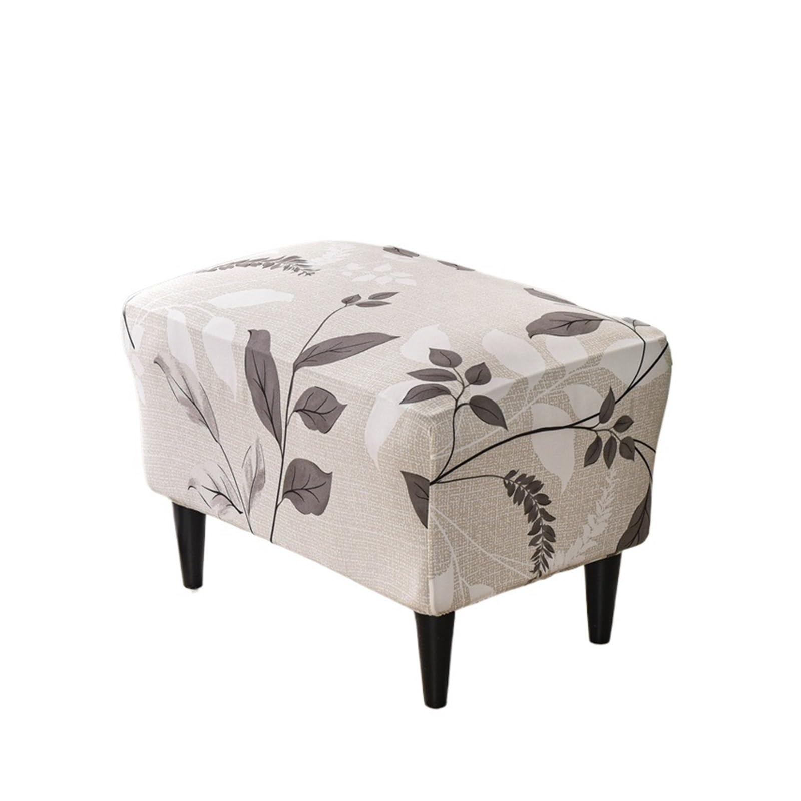 GCYEIDMA Wing Chair Slipcover Wing Chair Slipcovers Stretch Fabric Wingback Sofa Covers Elastic Printed Armchair with Seat Cushion Case(B2 Ottoman Cover)