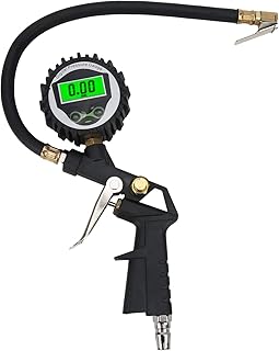 Medidor de pressão de pneu portátil, medidor de pressão de pneu universal para medir a pressão do pneu para reduzir a pressão do pneu inflado demais