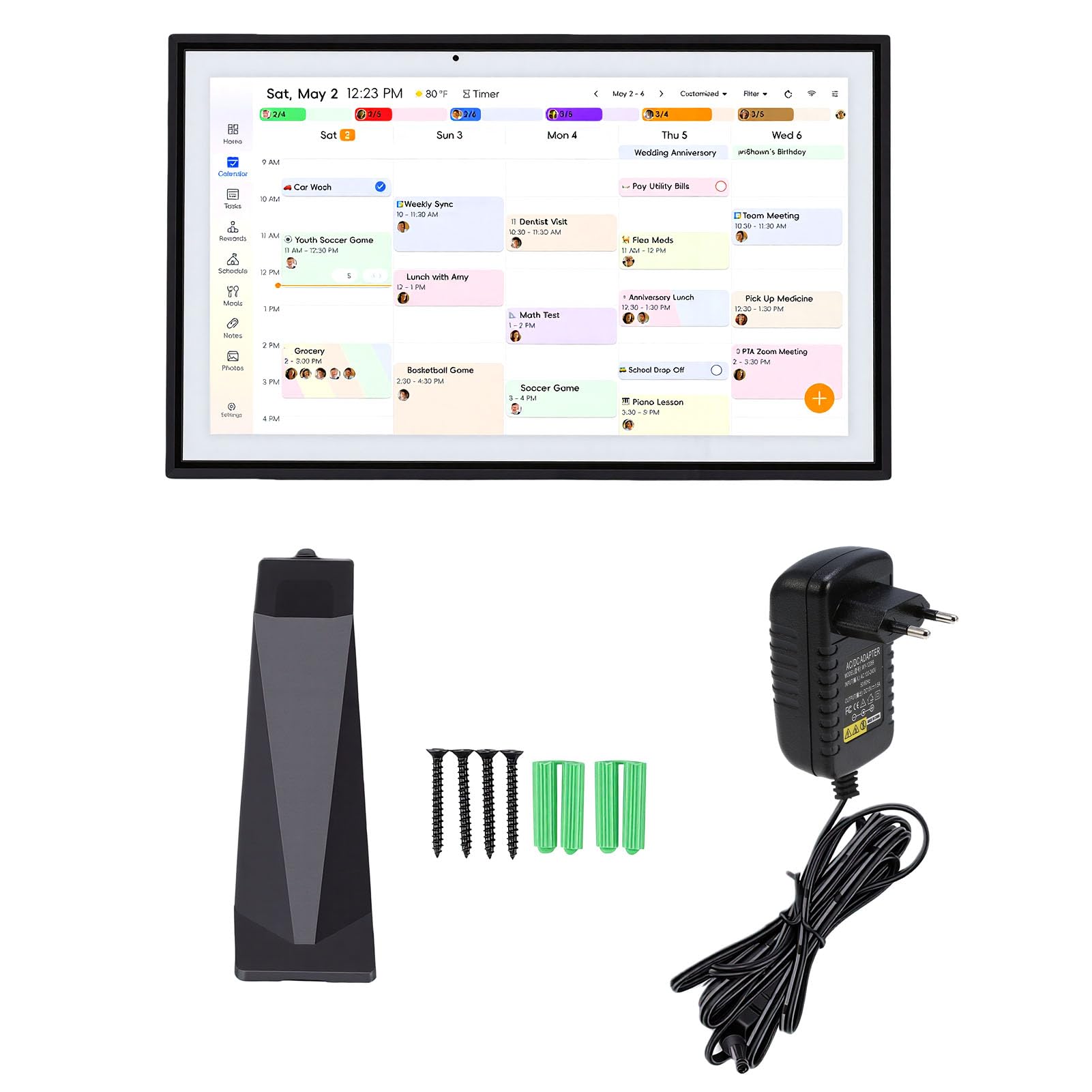 Asixxsix Intelligenter Digitaler Kalender 15,6 Zoll, kein Abonnement