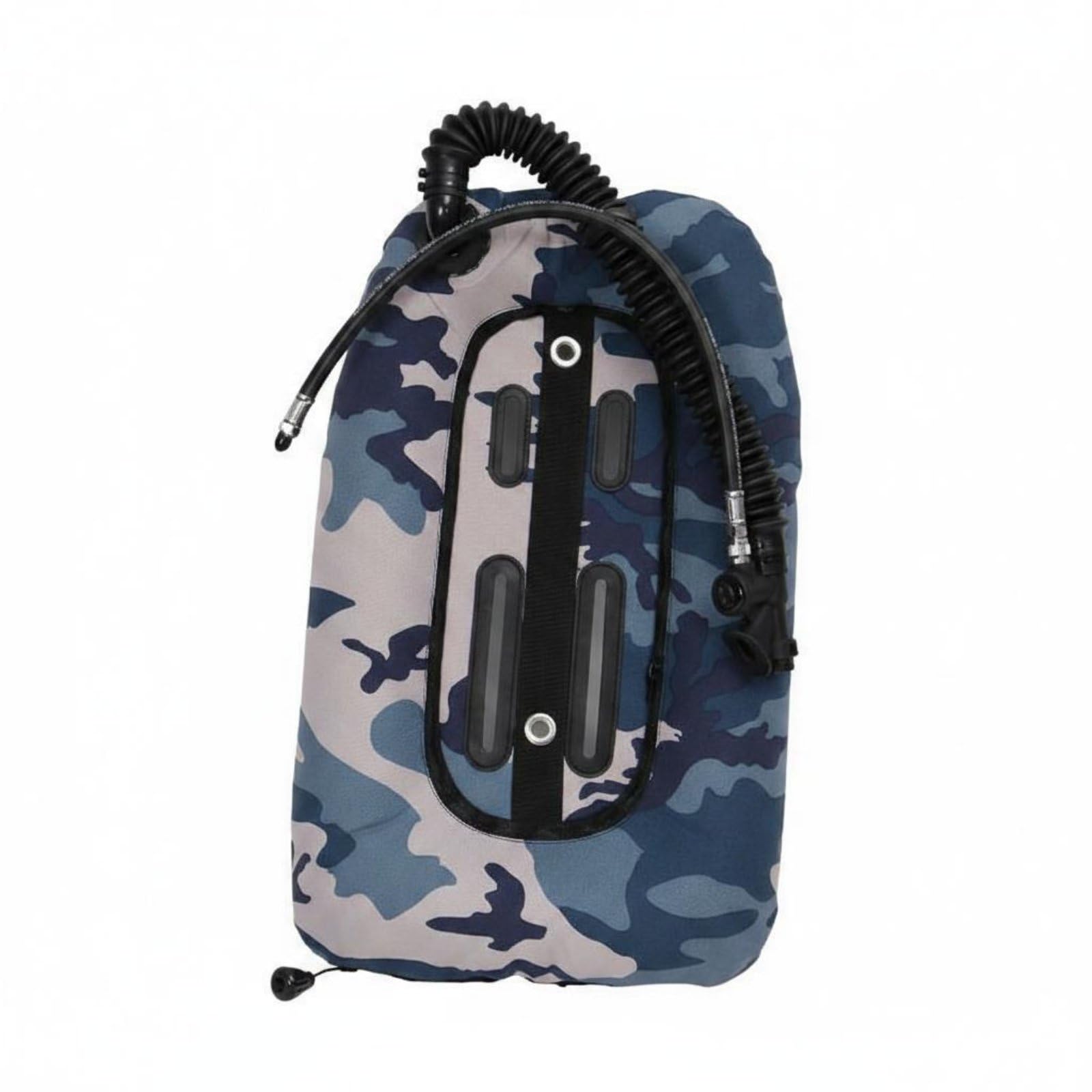 Gilet di Galleggiamento per Immersioni Donut Compensatore di Spinta Giubbotto Subacqueo a Gonfiaggio Posteriore Nylon 1050d Vescica Tpu 420d Tenuta