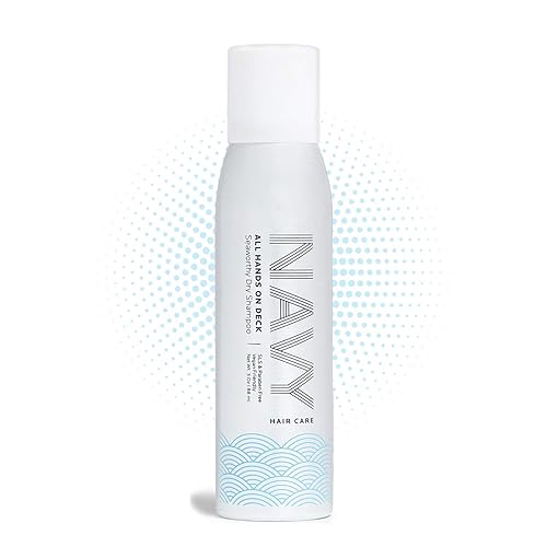 NAVY HAIR CARE Champú en aerosol seco para mujeres y hombres, 3 onzas, voluminizador de tamaño de viaje, para teñido y todo tipo de cabello, para