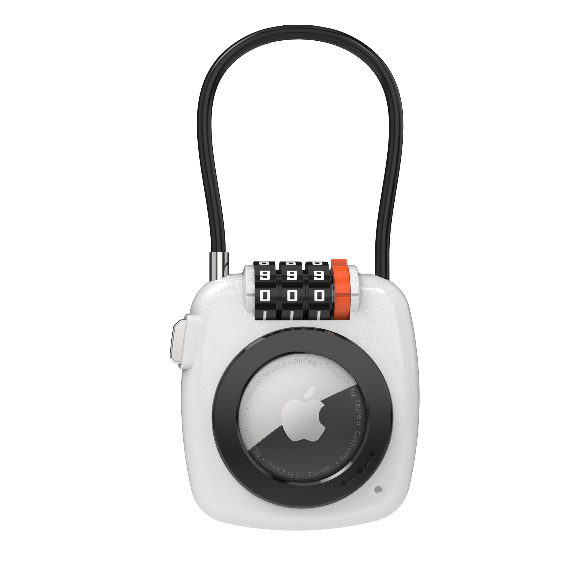 UP Security Support AirTag à Combinaison Compatible Avec étui Apple AirTag, Support Air Tag Pour Bagages, Sac à Dos, Valise, Casier, Porte-étiquette De Voyage, Câble Antivol GPS Tracker Case