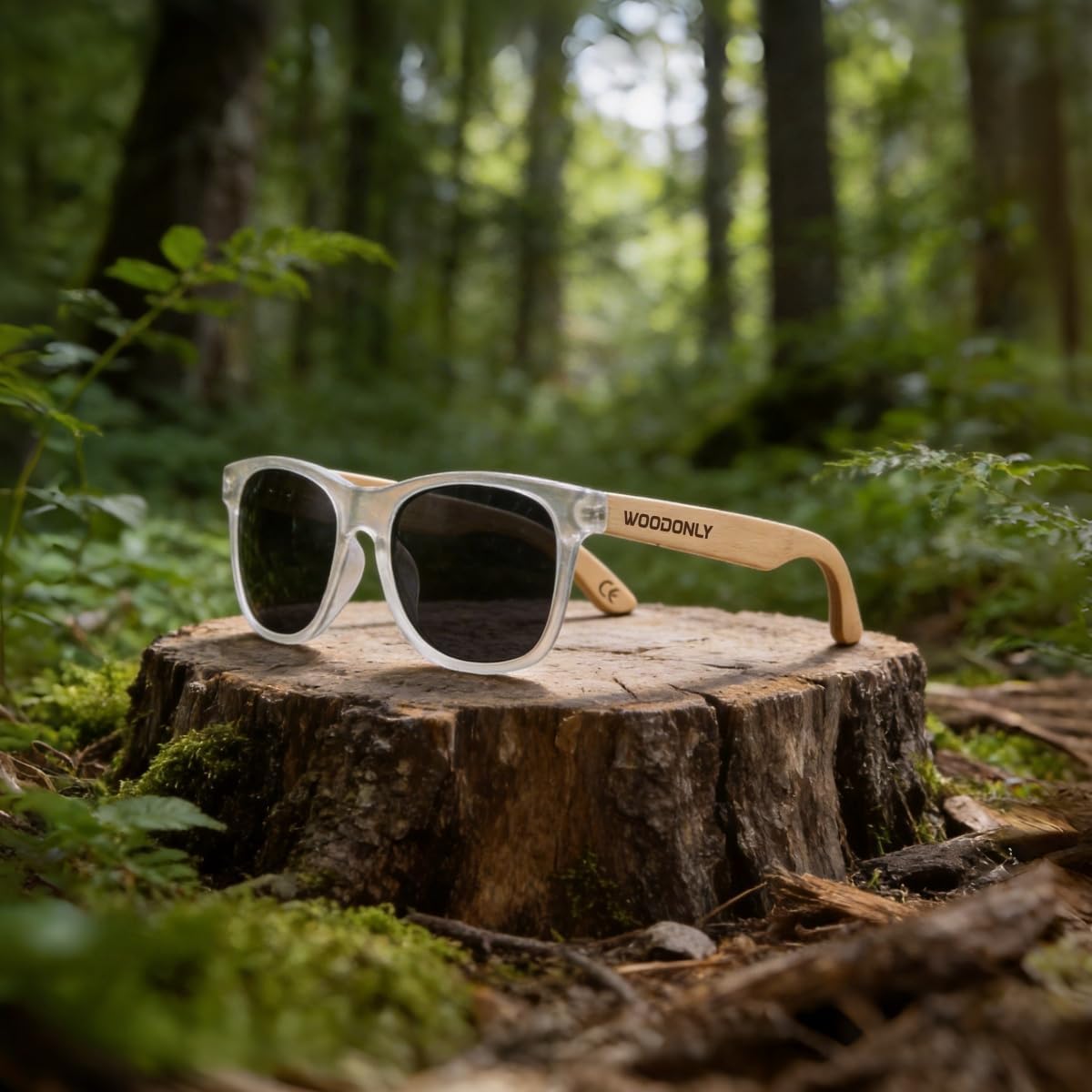Modern Wood Polarized Sunglasses - Cool Style Fashion Frame with Wooden Temple for Men and Women Perfect Gifts