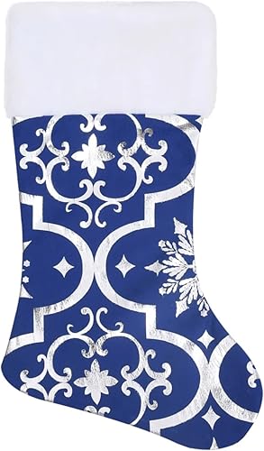 Miniatura 8 de Falda de árbol de Navidad, tapete grande de franela roja de 48 pulgadas con patrones dorados de Navidad para árbol de Navidad, decoración de fiesta