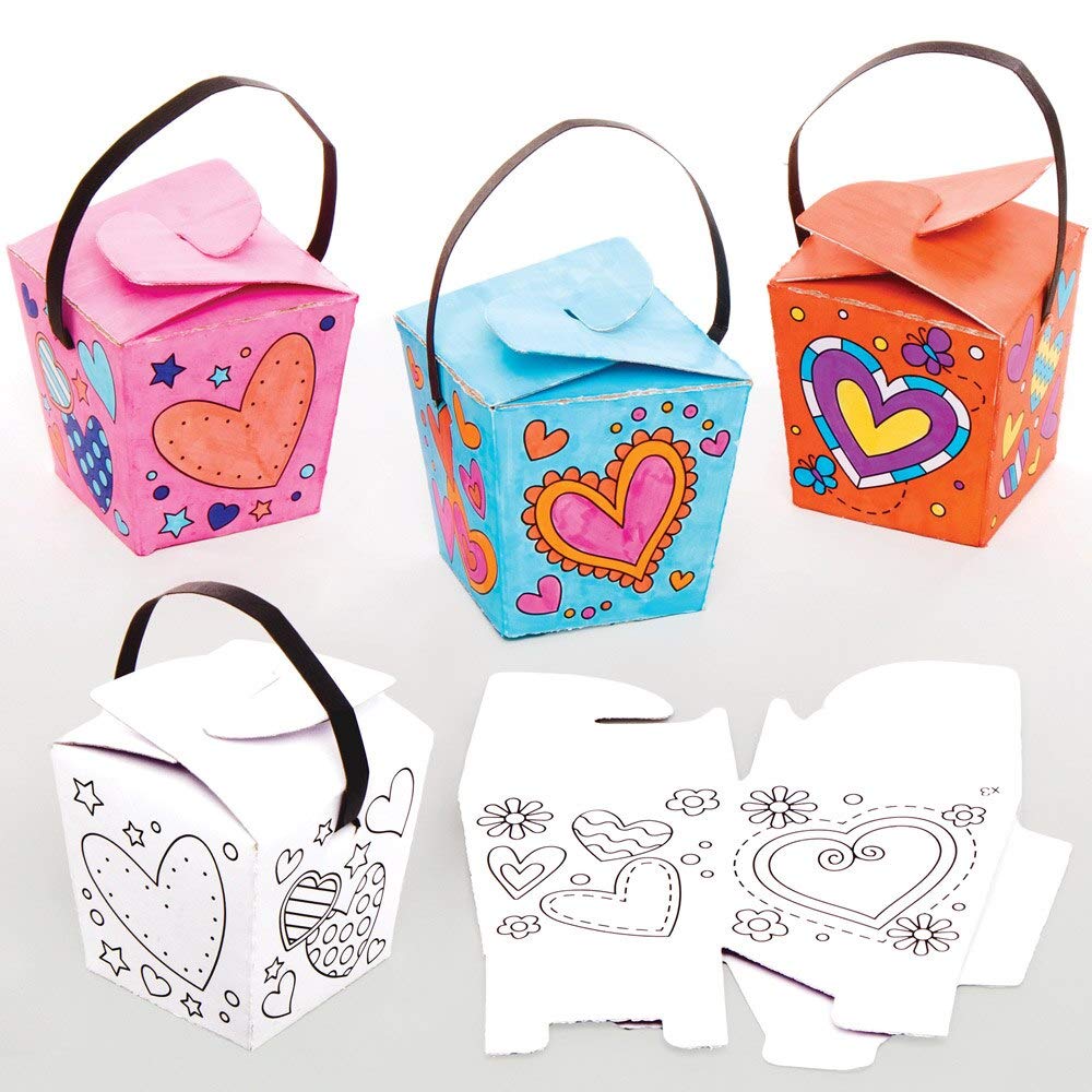 Scatola a Cuore da Colorare - Baker Ross