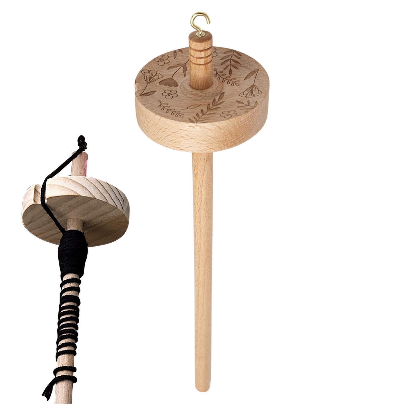 Hilador de hilados drop spindle wood para costura y tejer a mano