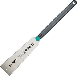 wolfcraft Ryoba Japansäge - Beidseitig Verzahnte Zugsäge für Holz, 240 mm