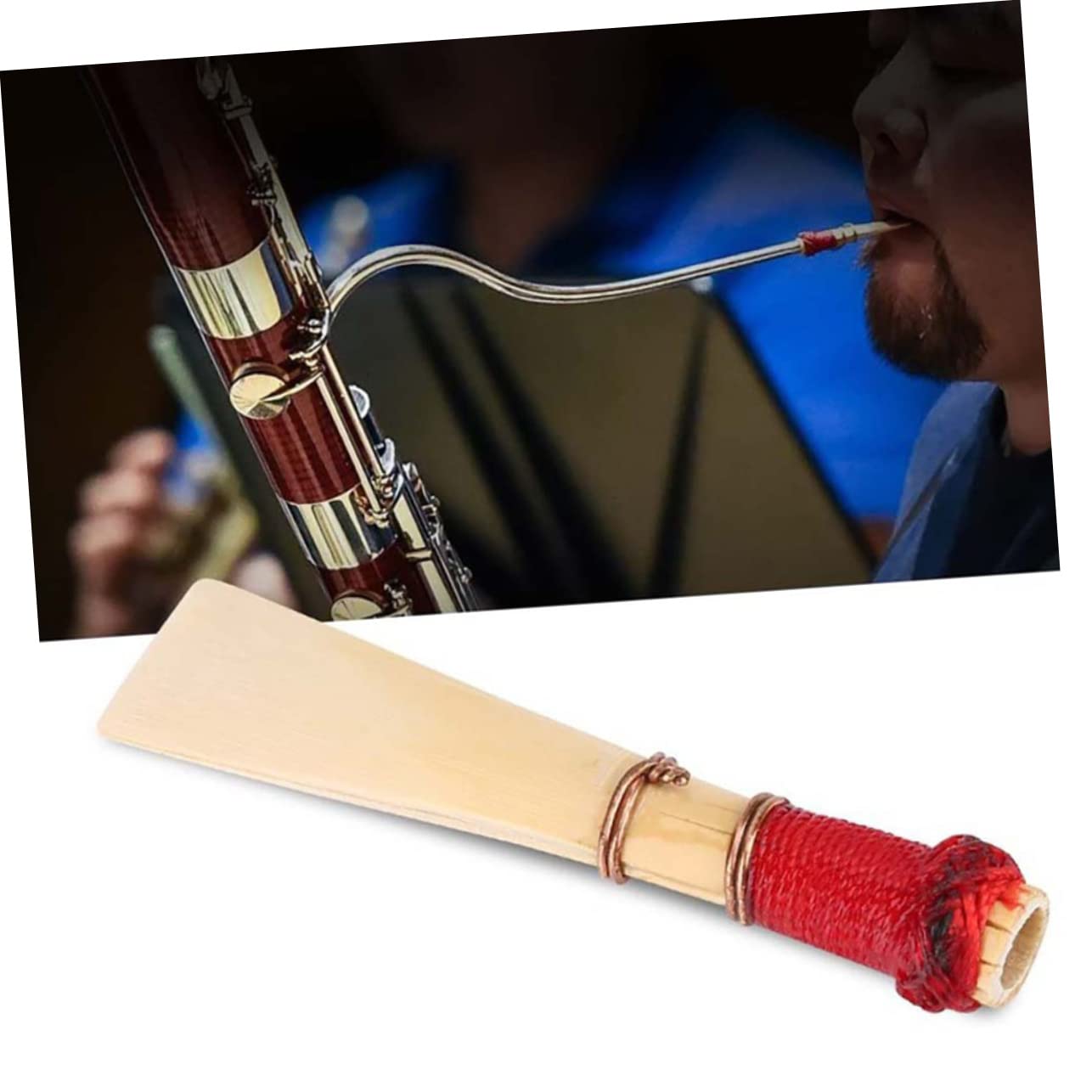 ibasenice 4pezzi Ance Per Fagotto Naturale Accessori Strumento Musicale Leggeri e Compatti Per Performance