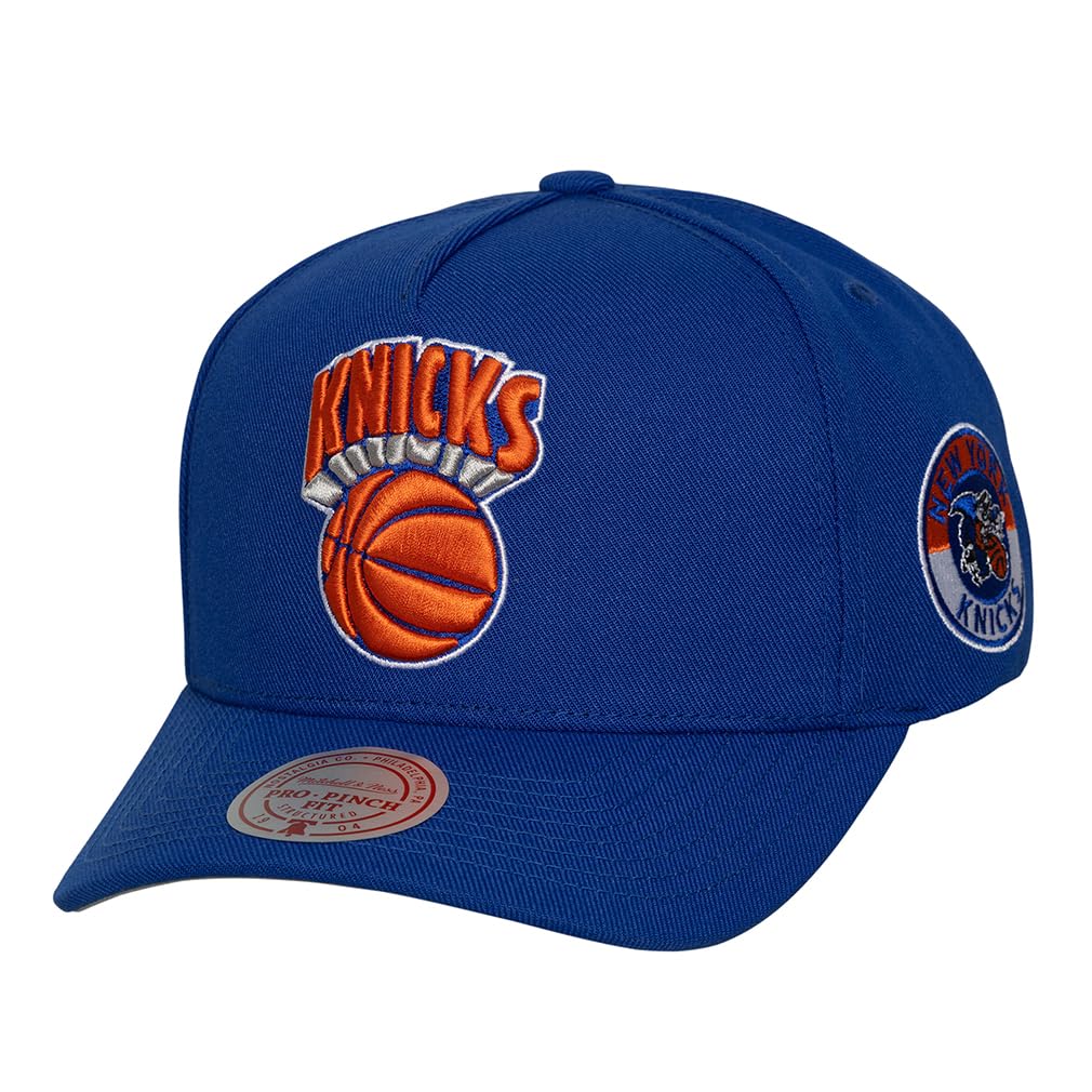 Mitchell & Ness Unisex Blue Nba Double Clutch Pro Snapback Cap New York Knicks Royal